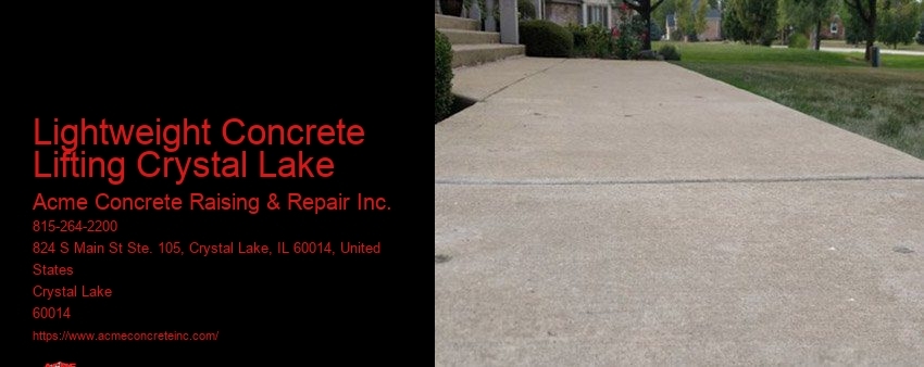 Lightweight Concrete Lifting Crystal Lake