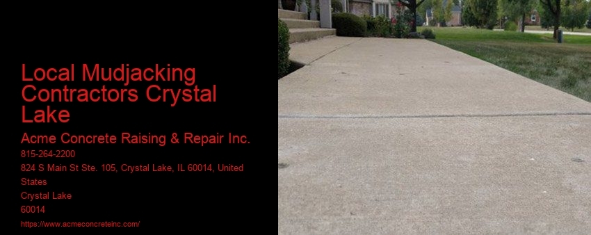Local Mudjacking Contractors Crystal Lake