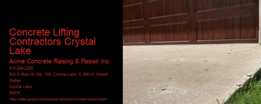 Concrete Lifting Contractors Crystal Lake