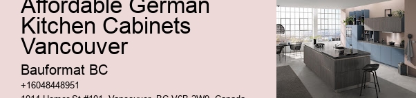 German Kitchen Cabinets Vancouver Customized