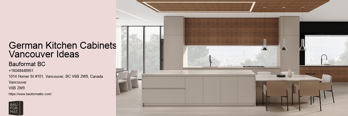 German craftsmanship in Vancouver kitchen cabinetry