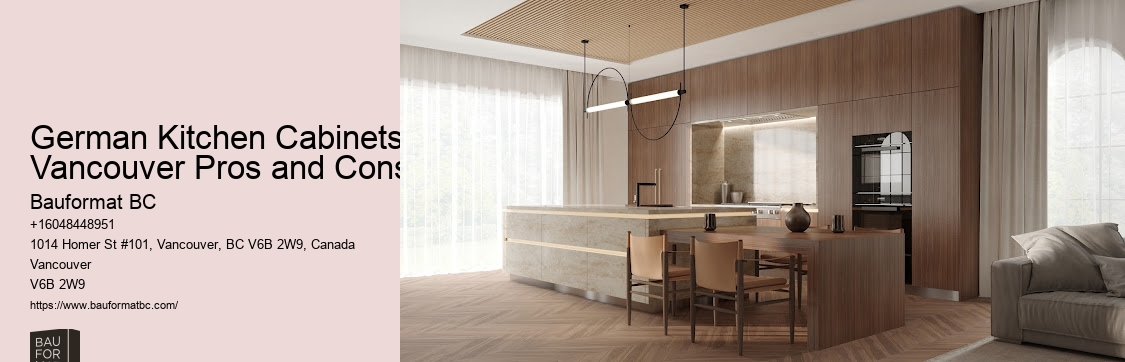 German Kitchen Cabinets Vancouver Benefits