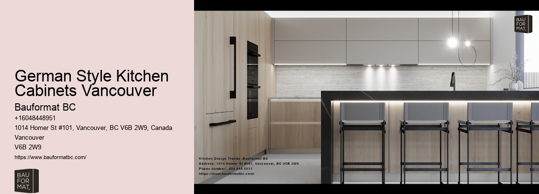 Vancouver's bespoke German kitchen cabinets