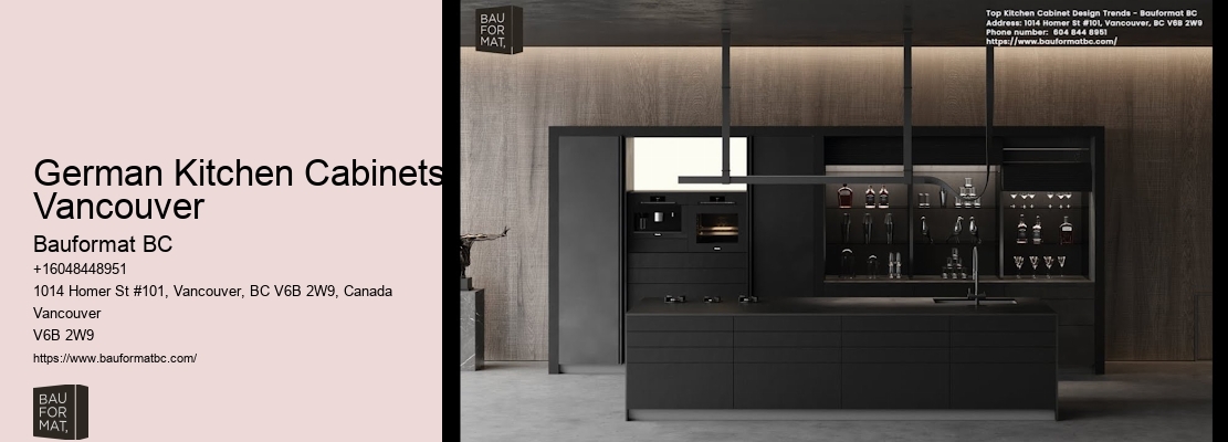 Elegant German kitchen cabinets Vancouver