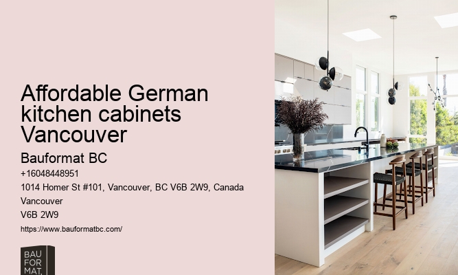 German kitchen cabinet deals Vancouver