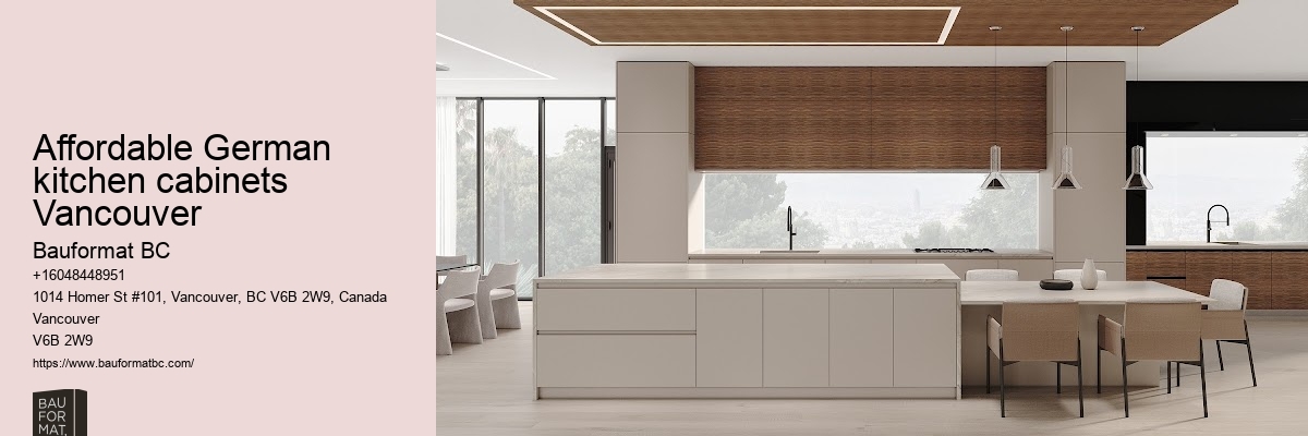 Custom German kitchen design Vancouver