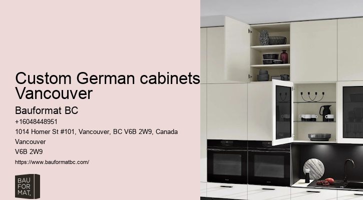 Modern German cabinetry styles Vancouver