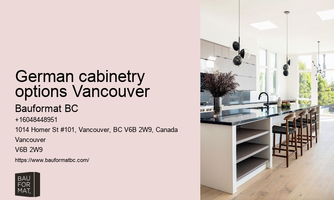 German kitchen cabinetry installation Vancouver