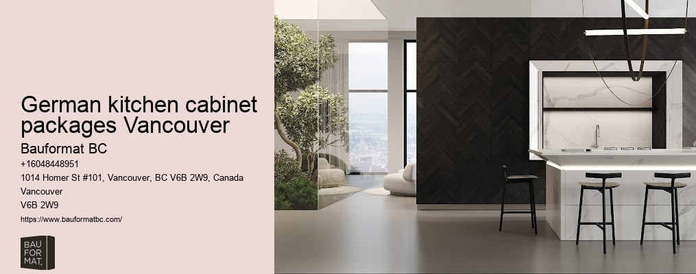 Imported German kitchen cabinets Vancouver