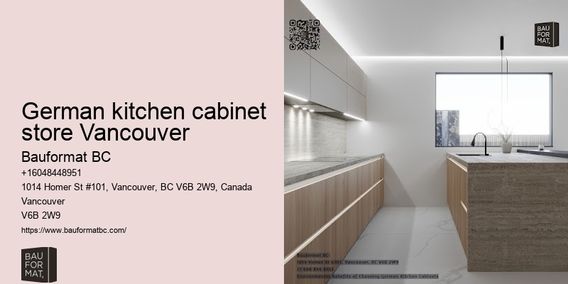 German cabinetry options Vancouver