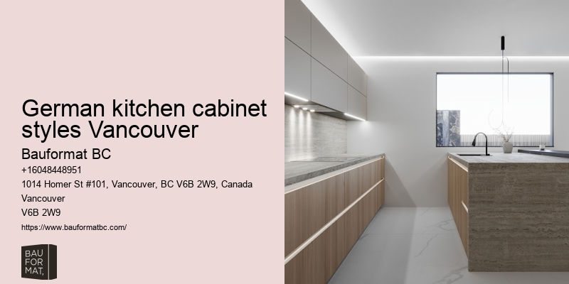 Sustainable German cabinetry options Vancouver