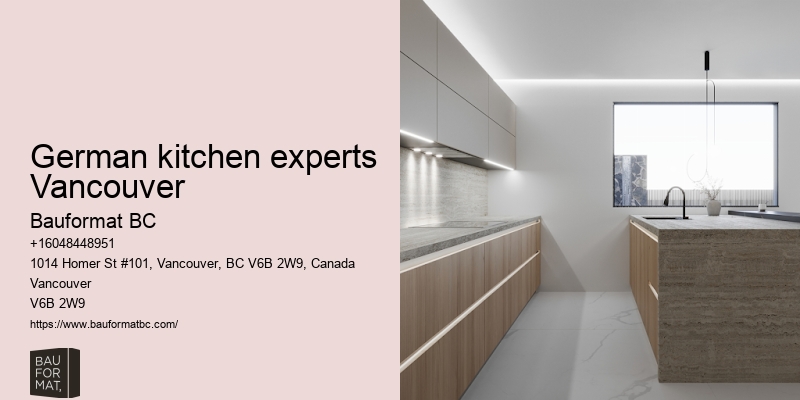 Timeless German kitchen aesthetics Vancouver