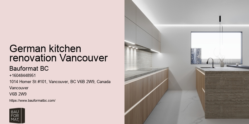 German kitchen renovation trends Vancouver