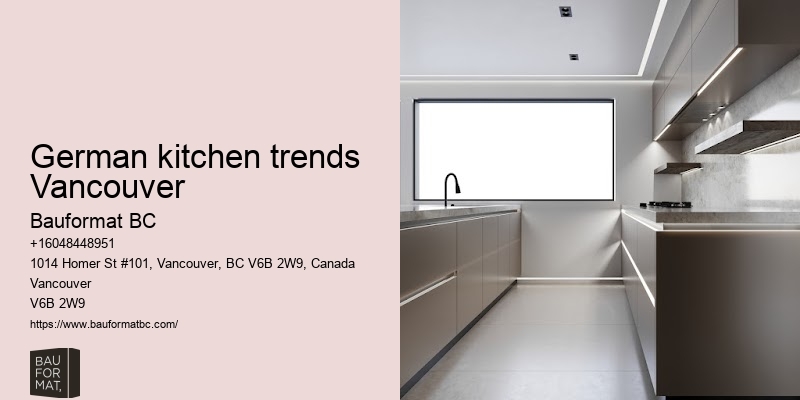 German kitchen cabinet displays Vancouver