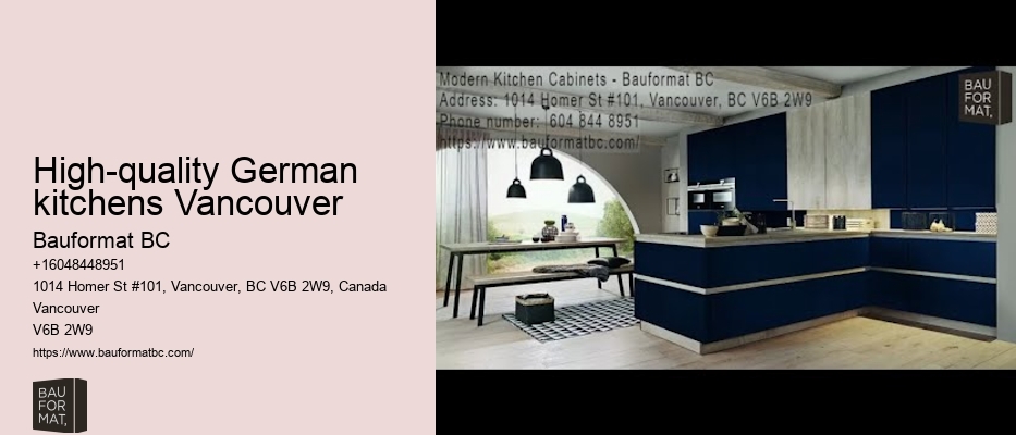 Custom German kitchen cabinets Vancouver