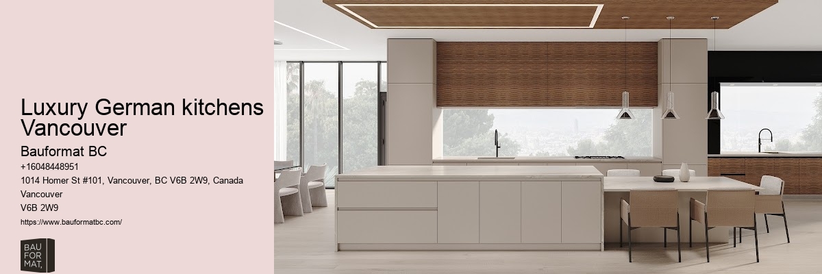 German kitchen cabinet sophistication Vancouver