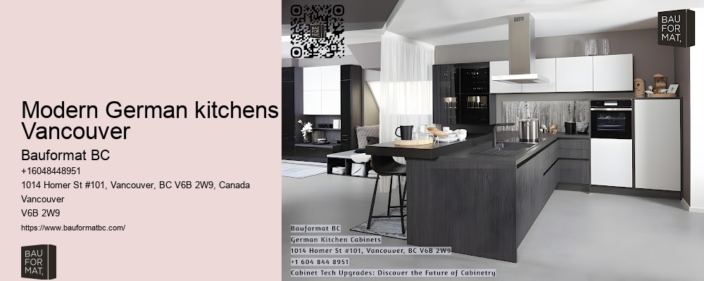 Elegant German kitchen finishes Vancouver