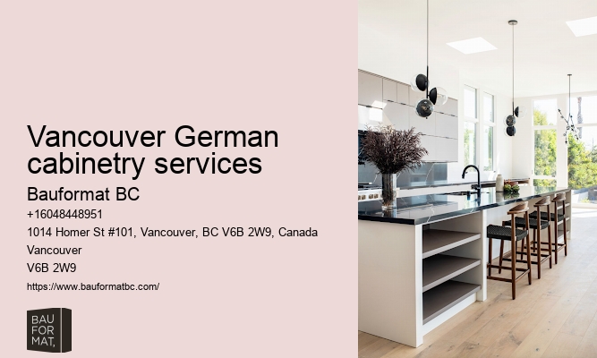 Custom German cabinetry Vancouver