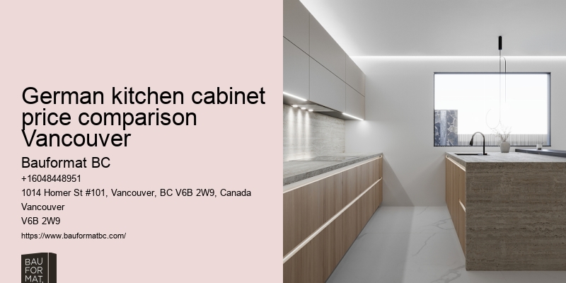 German kitchen cabinets with quartz countertops Vancouver