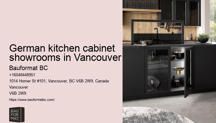 German kitchen cabinets with integrated appliances Vancouver