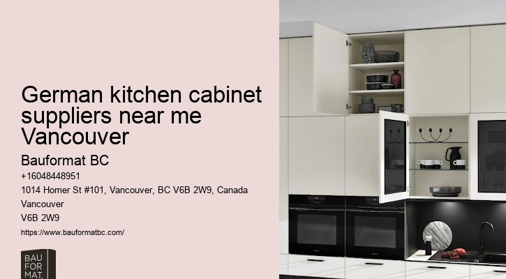 German kitchen cabinets with stainless steel sink Vancouver