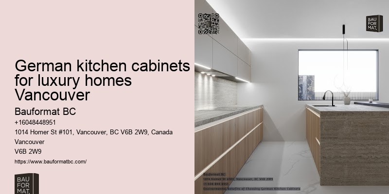 Modern German kitchen cabinets with innovative features Vancouver