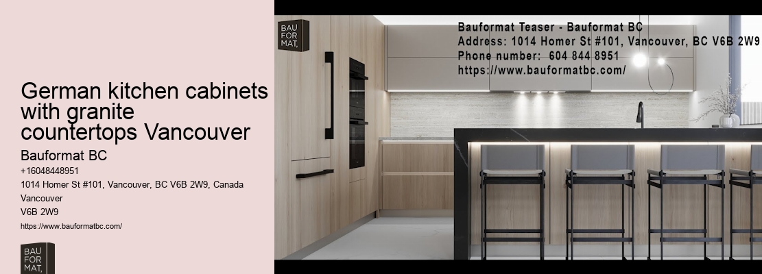 Versatile German kitchen cabinet styles Vancouver