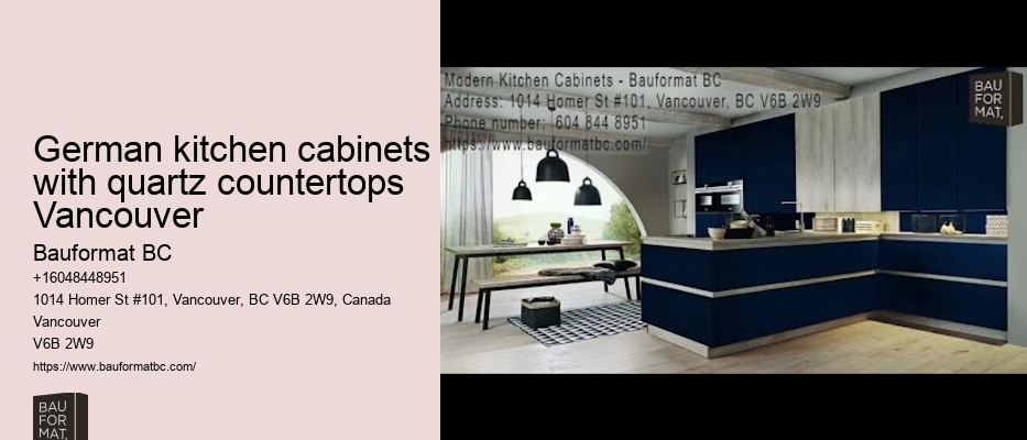 Stylish German kitchen cabinets Vancouver