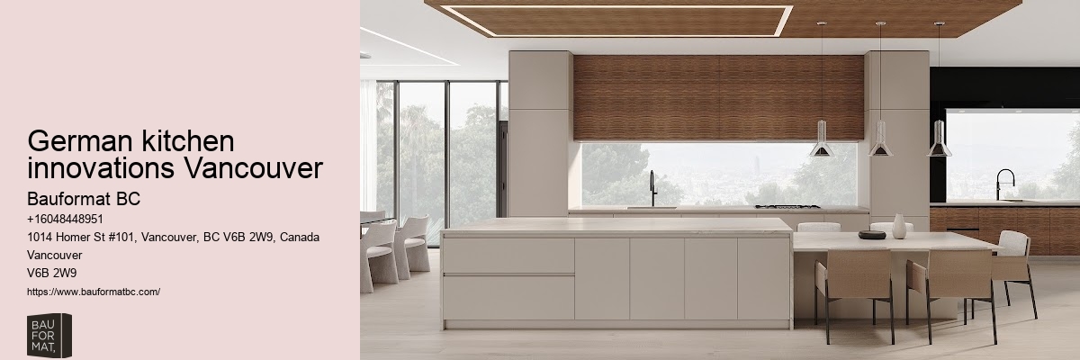 German kitchen cabinets with high-resistance finishes Vancouver