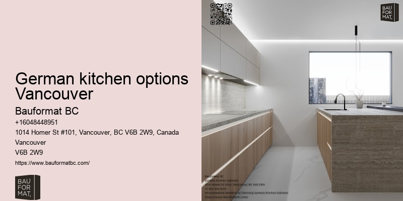 Contemporary German kitchen cabinets with minimalist design Vancouver