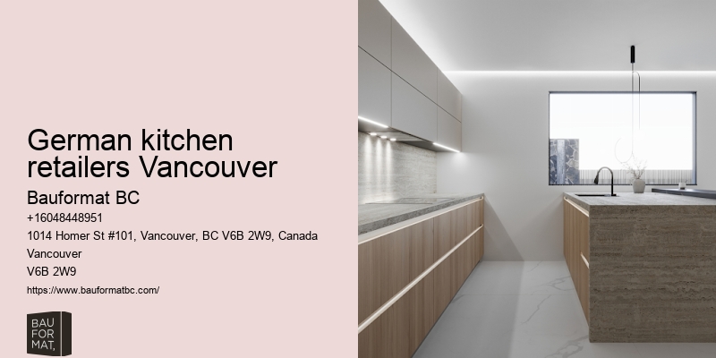 German kitchen cabinets with island Vancouver