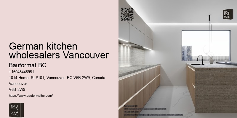 Sleek German kitchen cabinets Vancouver