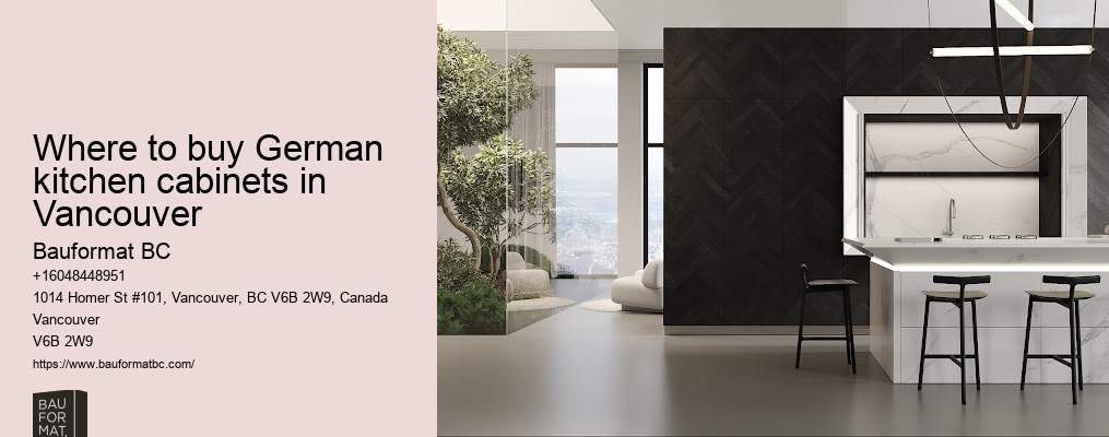 German kitchen cabinets with vintage appeal Vancouver