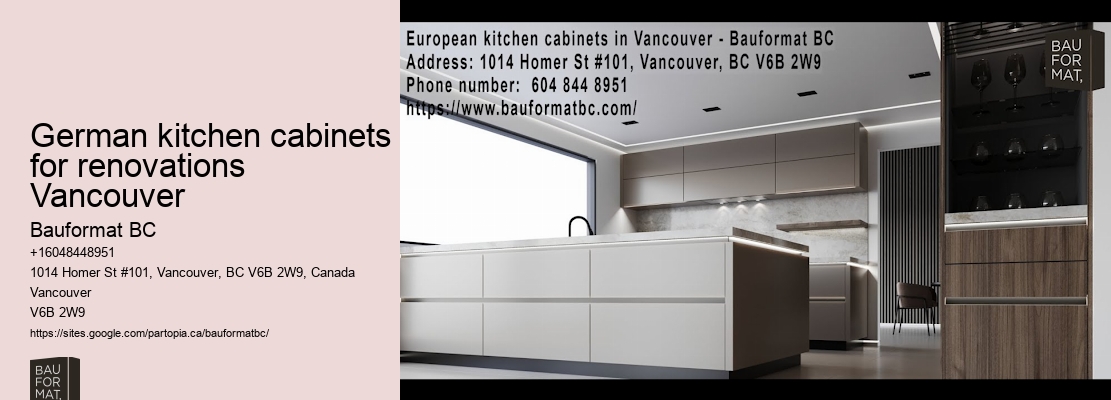 German kitchen cabinets for traditional homes Vancouver