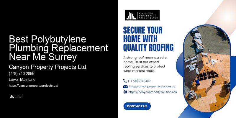 Polybutylene Pipe Removal and Replacement Best Polybutylene Plumbing Replacement Near Me Surrey