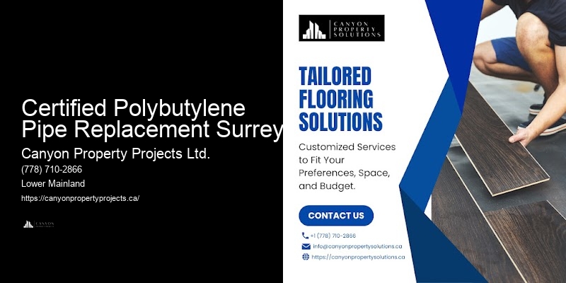 Polybutylene Water System Replacement Certified Polybutylene Pipe Replacement Surrey