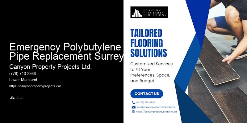 Polybutylene Pipe Service Packages Emergency Polybutylene Pipe Replacement Surrey