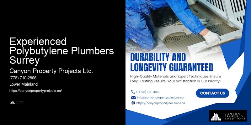 Polybutylene Plumbing Installation Experienced Polybutylene Plumbers Surrey
