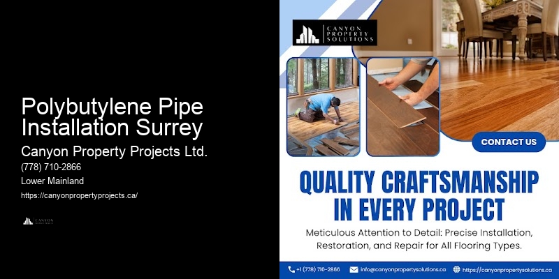 Eco-Friendly Polybutylene Pipe Options Polybutylene Pipe Installation Surrey