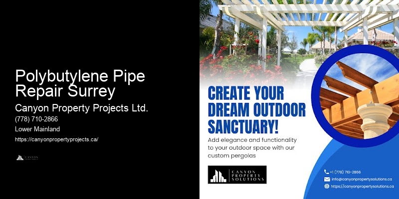Polybutylene Pipe Leak Prevention Polybutylene Pipe Repair Surrey