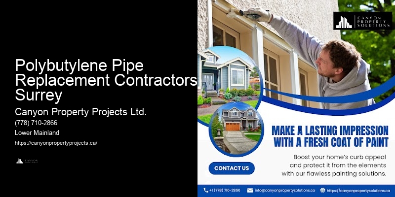 Quick Polybutylene Replacement Services Polybutylene Pipe Replacement Contractors Surrey