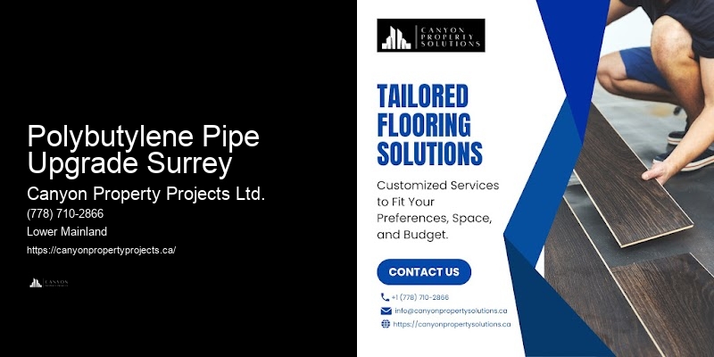 Polybutylene Pipe Compliance Polybutylene Pipe Upgrade Surrey