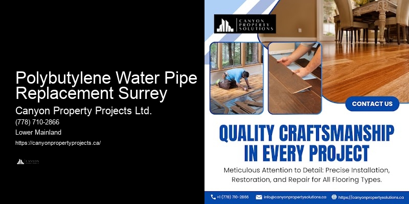 Polybutylene Pipe Safety Inspections Polybutylene Water Pipe Replacement Surrey