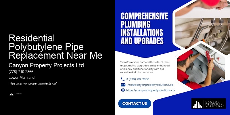 Polybutylene Pipe Plumbing Services Residential Polybutylene Pipe Replacement Near Me