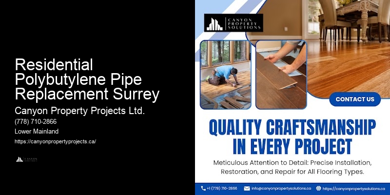 Polybutylene Pipe System Evaluation Residential Polybutylene Pipe Replacement Surrey
