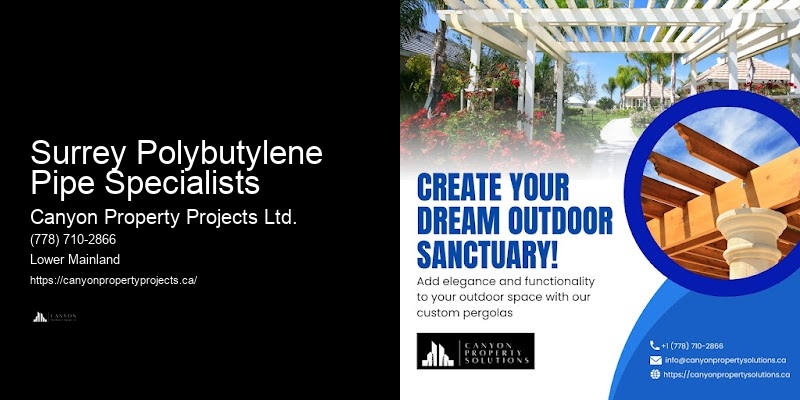 Surrey Polybutylene Pipe Specialists Polybutylene Pipe Replacement Services