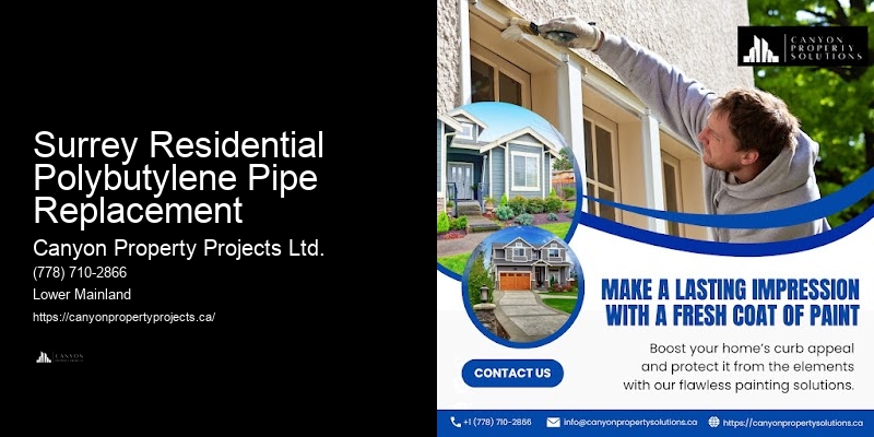 Licensed Polybutylene Pipe Replacement Surrey Residential Polybutylene Pipe Replacement