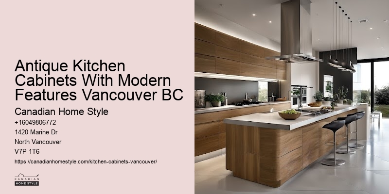 Antique Kitchen Cabinets With Modern Features Vancouver BC