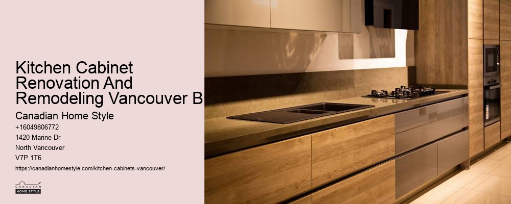 Slab kitchen cabinets Vancouver