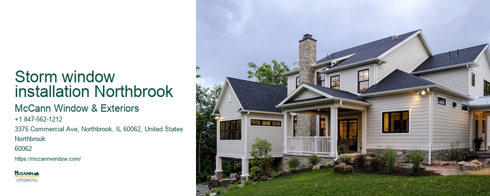 Storm window installation Northbrook